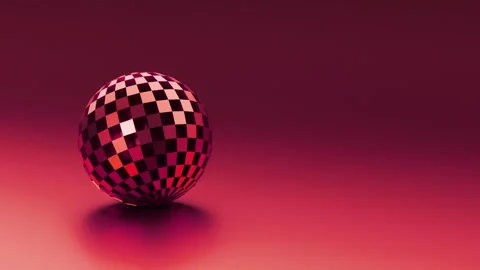 3d abstract sphere metallic geometric shape techno background Stock Footage 274281603