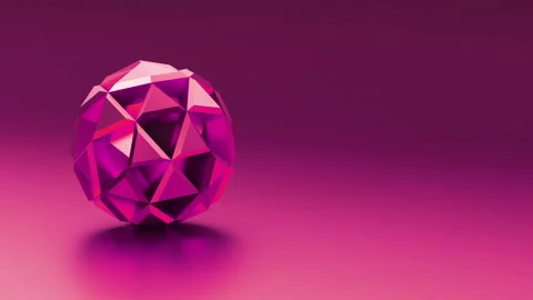 3d abstract sphere metallic geometric shape techno background Stock Footage 274281617