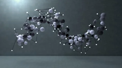 3d Abstract Spheres Illustrazione stock