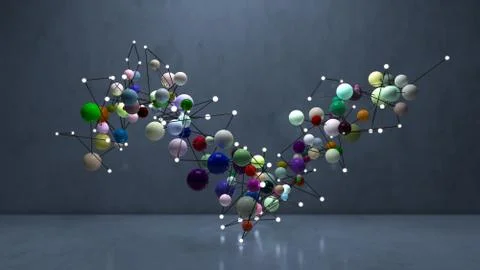 3d Abstract Spheres Stock Illustration