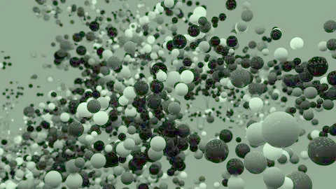 3d Abstract Spheres Illustrazione stock