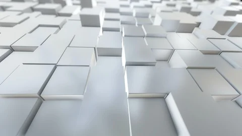 3d, Abstract square geometric surface animation. Background. Stock Footage 106772468