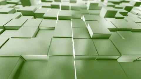 3d, Abstract square geometric surface animation. Background. 스톡 동영상 106773549