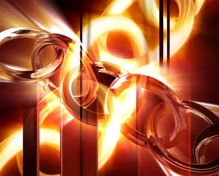 3D Abstract Strong Link Loop 库存影片 8944674