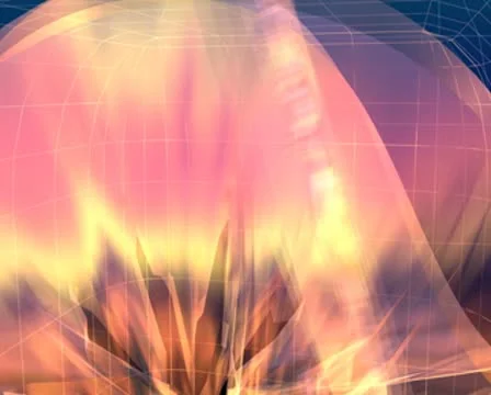 3D Abstract Sunken Snowflakes Loop Видео 8945057