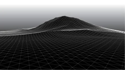 3d abstract surface like mountain Stock Illustration