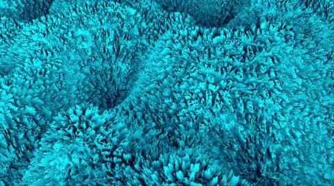 3d abstract surface like wave or fur surface, computer generated 3d render... Stock Photos