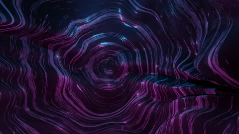 3d abstract surreal background, rotates 360 degrees around the camera Stock Footage 197308101