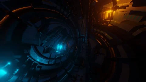 3d abstract surreal background, rotates 360 degrees around the camera Stock Footage 209465222