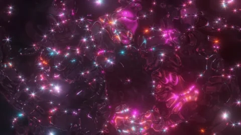 3d abstract surreal background, rotates 360 degrees around the camera Stock Footage 211781442