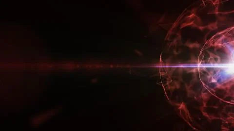 3D abstract technology with intersections and particles. Stock Illustration