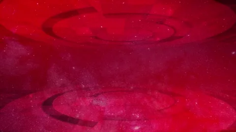 3d Abstract technology. Rotating 3d circle Red background Stock Footage 295939184