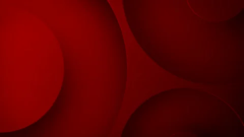 3D abstract thick bevelled edge circular looped ring lines on a dark gradient Stock Footage 336709873