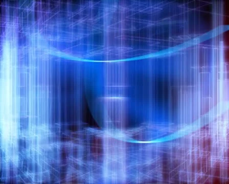 3D Abstract Time Travel Loop Stock Footage 8938937