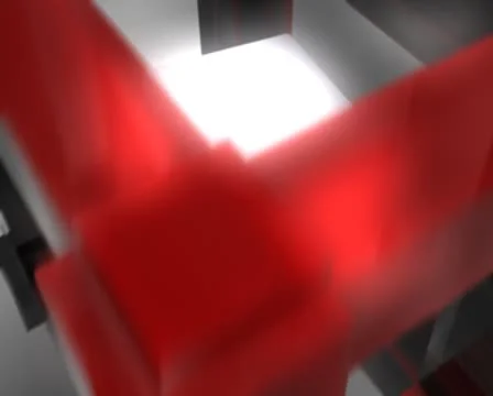 3D Abstract Trapped Cube Loop 库存影片 8944918