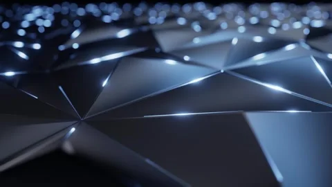 3d Abstract triangles close up spin background. Stock Footage 249379875