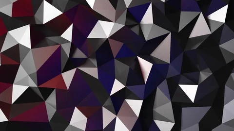3D abstract triangular texture - animation Stock Footage 76641544