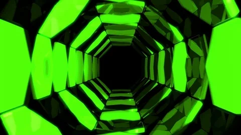 3d abstract tunnel animation Stock Footage 70788405