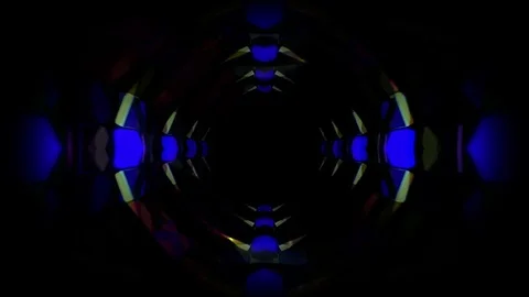 3d abstract tunnel animation Stock Footage 70863913