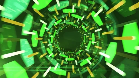 3d abstract tunnel animation Stock Footage 70863962