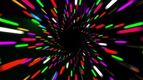 3d abstract tunnel animation Stock Footage 70866168