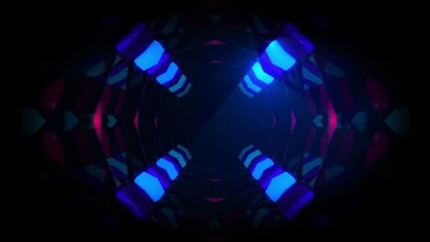 3d abstract tunnel animation Stock Footage 70866378