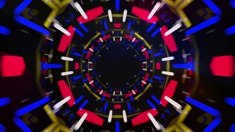 3d abstract tunnel animation Stock Footage 70959133