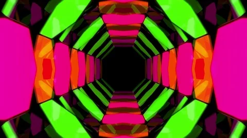 3d abstract tunnel animation Stock Footage 71024976