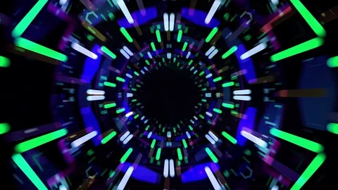 3d abstract tunnel animation Stock Footage 71028568