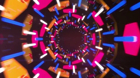 3d abstract tunnel animation Stock Footage 71268195