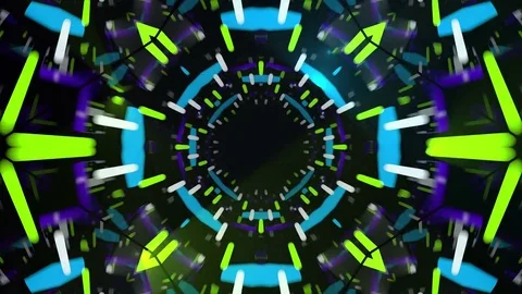 3d abstract tunnel animation Stock Footage 71363681