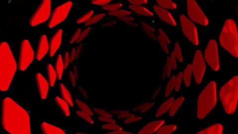 3d abstract tunnel animation Stock Footage 76151395