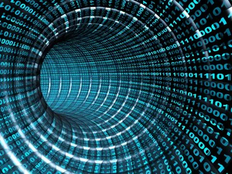 3d abstract tunnel Illustrazione stock