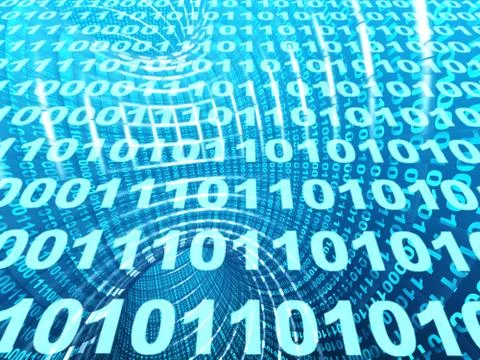 3d abstract tunnel Stock Illustration