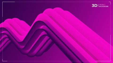 3d Abstract Unique eye-catching Fluid Background. Stock Illustration