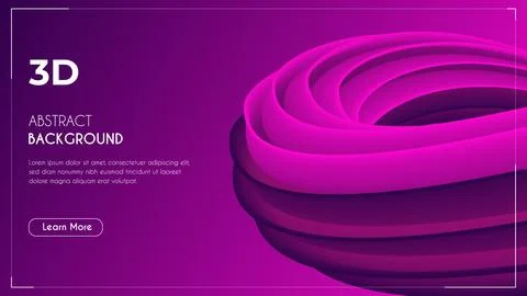 3d Abstract Unique eye-catching Fluid Background. Stock Illustration