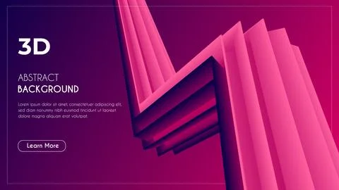 3d Abstract Unique eye-catching Fluid Background. Stock Illustration