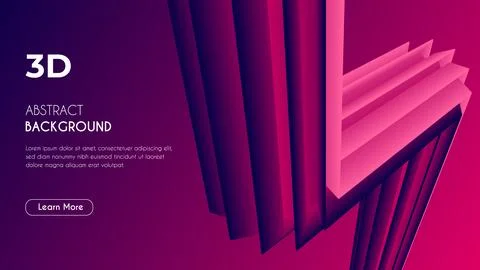 3d Abstract Unique eye-catching Fluid Background. Stock Illustration