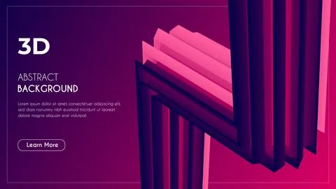3d Abstract Unique eye-catching Fluid Background. Stock Illustration