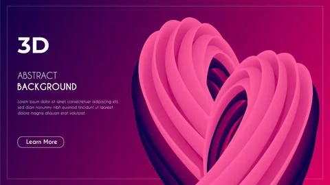 3d Abstract Unique eye-catching Fluid Background. Stock Illustration