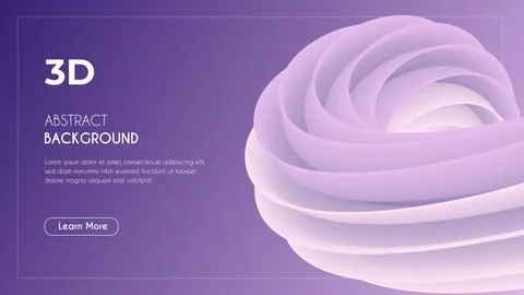 3d Abstract Unique eye-catching Fluid Background. Stock Illustration
