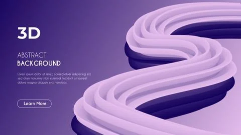 3d Abstract Unique eye-catching Fluid Background. Stock Illustration