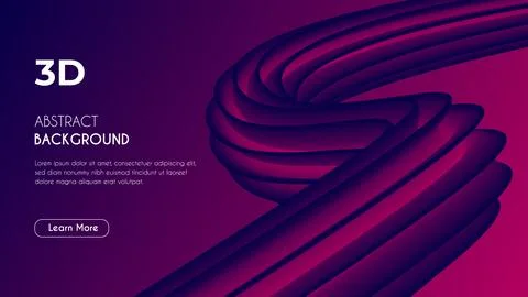 3d Abstract Unique eye-catching Fluid Background. Stock Illustration