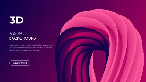 3d Abstract Unique eye-catching Fluid Background. Illustrazione stock