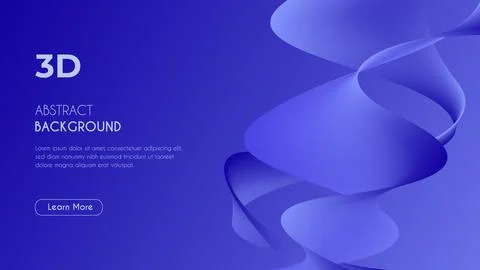 3d Abstract Unique eye-catching Fluid Background. Stock Illustration