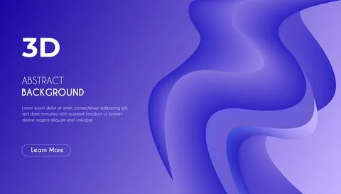 3d Abstract Unique eye-catching Fluid Background. Stock Illustration