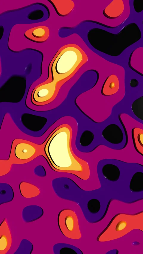 3D abstract vertical background animation with ripple effect, random transforms Stock Footage 308813615