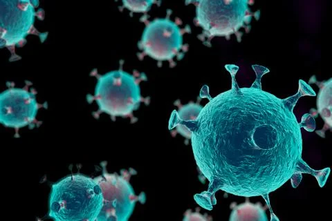 3d abstract virus Stock Illustration