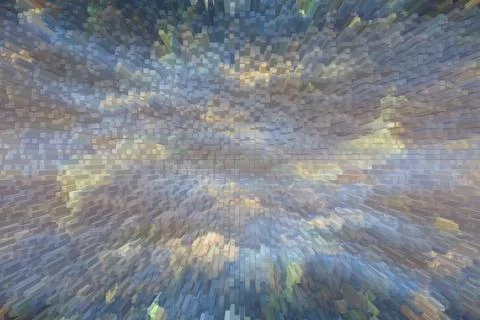 3D abstract visualization. The decorative colourful background. Stock Illustration