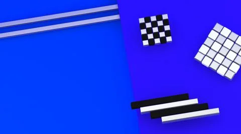 3d abstract wallpaper. Shapes 3d. Geometric 3d objects. Minimalism. Stock-Illustration